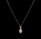 1.24 ctw Diamond Pendant With Chain - 14KT Rose Gold