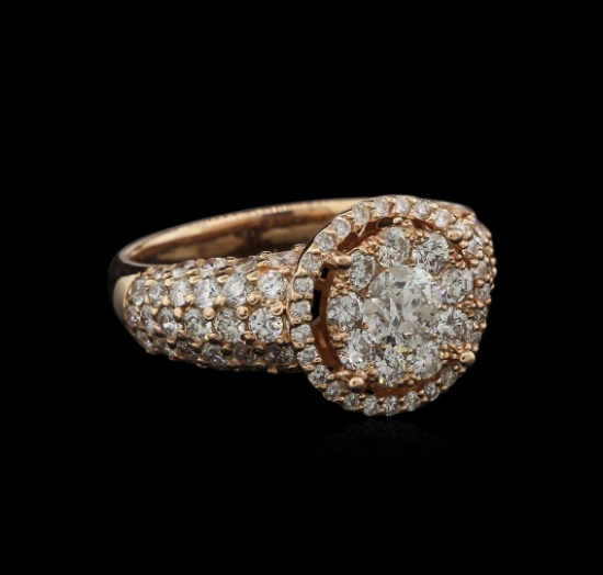 3.01 ctw Diamond Ring - 14KT Rose Gold