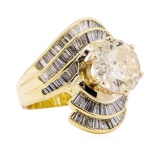 7.51 ctw Diamond Ring - 18KT Yellow Gold