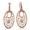 14k Rose Gold  0.31CTW Diamond Earrings