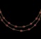 9.57 ctw Ruby Necklace - 18KT Rose Gold