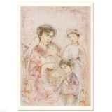 Lotte and Her Children by Hibel (1917-2014)