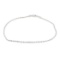 Diamond Cut Rope Chain Anklet - 14KT White Gold