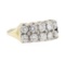 1.15 ctw Diamond Ring - 14KT Yellow and White Gold