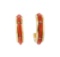 Nastacio Coral Earrings - 14KT Yellow Gold
