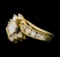 1.14 ctw Diamond Ring & Wedding Band - 14KT Yellow Gold
