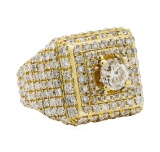 7.08 ctw Diamond Ring - 10KT Yellow Gold