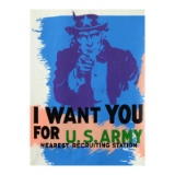 Uncle Sam by Steve Kaufman (1960-2010)