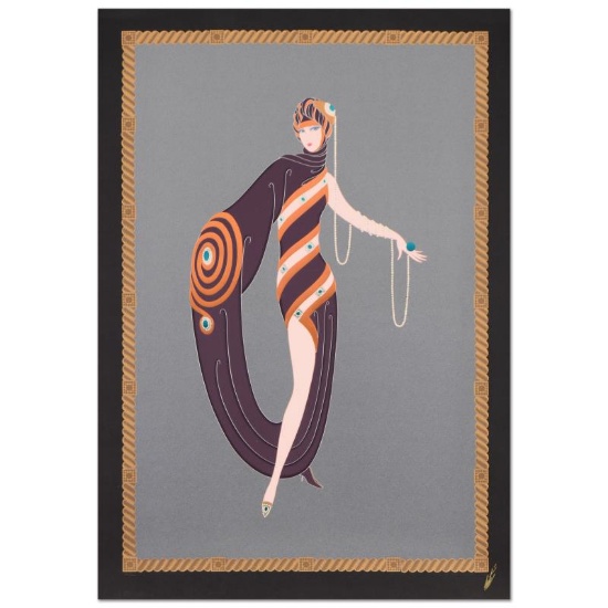 Pearls and Emeralds by Erte (1892-1990)