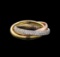 0.70 ctw Diamond Ring - 14KT Tri Color Gold