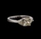 EGL USA Cert 1.78 ctw Diamond Ring - 14KT White Gold