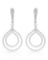 14k White Gold 1.23CTW Diamond Earrings, (SI3/G)