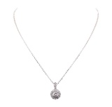 2.89 ctw Diamond Pendant And Chain - 14KT White Gold