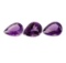 22.27 ctw.Natural Pear Cut Amethyst Parcel of Three