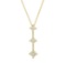 0.5 ctw Diamond Pendant With Chain - 14KT Yellow Gold