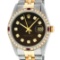 Rolex Mens 2 Tone 14K Brown Diamond & Ruby 36MM Datejust Wriswatch