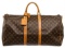 Louis Vuitton Monogram Canvas Leather Keepall 55 cm Bandouliere Duffle Bag Lugga