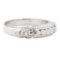 Engraved Straight Line Ring - Platinum