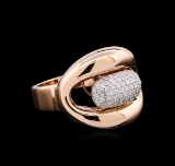 0.45 ctw Diamond Ring - 14KT Two-Tone Gold