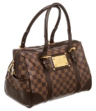 Louis Vuitton Damier Ebene Canvas Leather Berkeley Satchel Bag