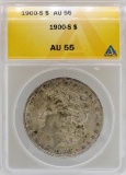 1900-S $1 Morgan Silver Dollar Coin ANACS AU55