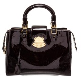 Louis Vuitton Dark Purple Amarante Vernis Leather Melrose Avenue Handbag