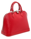 Louis Vuitton Red Epi Leather Alma PM Bag