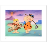 Fred and Barney Golfing by Hanna-Barbera