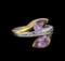 Crayola 2.20 ctw Pink Amethyst and White Sapphire Ring - .925 Silver