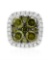 14k White Gold 0.46CTW Diamond and Green Dia Pendant, (SI/H)