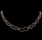 5.64 ctw Diamond Necklace - 18KT Rose and White Gold