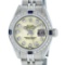 Rolex Ladies Stainless Steel Yellow MOP Diamond & Sapphire Datejust Wristwatch