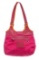 Coach Pink Canvas Leather Trim Shoulder Bag