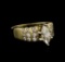 14KT Yellow Gold 0.91 ctw Diamond Ring