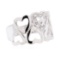 0.12 ctw Diamond Heart Motif Ring - 10KT White Gold