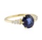 2.03 ctw Sapphire and Diamond Ring - 14KT Yellow Gold