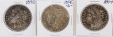Lot of 1890, 1890-S, & 1890-O $1 Morgan Silver Dollar Coins