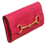 Gucci Hot Pink Leather Bright Bit Wallet