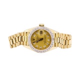 Rolex 0.40 ctw Diamond President Wristwatch  - 18KT Yellow Gold