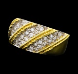 0.70 ctw Diamond Ring - 18KT Yellow Gold