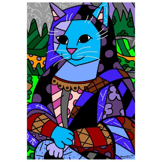 New Mona Cat by Britto, Romero