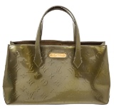 Louis Vuitton Green Monogram Vernis Leather Wilshire PM Bag