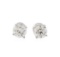 1.50 ctw Diamond Stud Earrings - 14KT White Gold