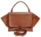 Celine Brown Leather Suede Medium Trapeze Bag