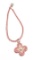 Louis Vuitton Pink Braided Flower Charm Bracelet