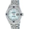 Rolex Ladies Stainless Steel Blue MOP Diamond & Sapphire 26MM Datejust Wristwatc