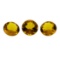 13.21 ctw.Natural Round Cut Citrine Quartz Parcel of Three