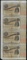 Uncut Sheet of (4) State of Louisiana Baby Bond Obsolete Notes