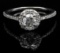 0.75 ctw Diamond Ring - 14KT White Gold