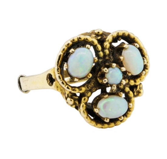 0.75 ctw Opal Ring - 14KT Yellow Gold